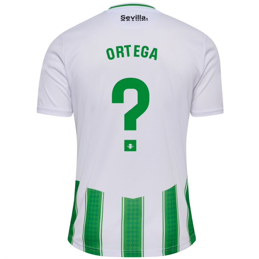 Vyrai José Ortega #0 Baltas Namų Marškinėliai 2023/24 T-Shirt