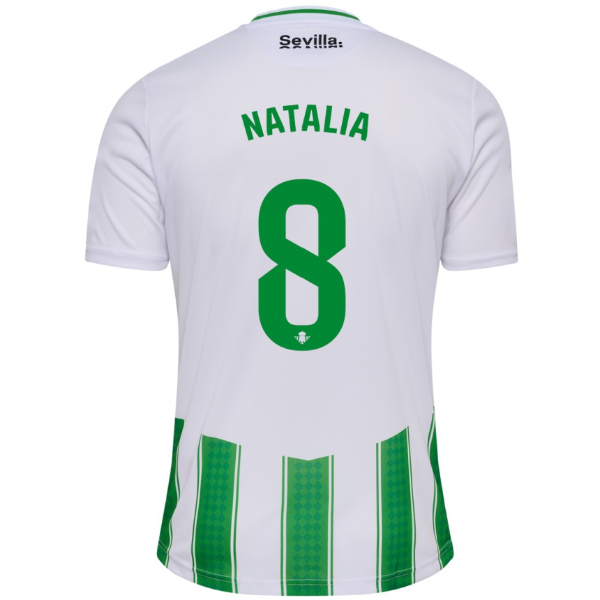 Vyrai Natalia Montilla Martinez #8 Baltas Namų Marškinėliai 2023/24 T-Shirt