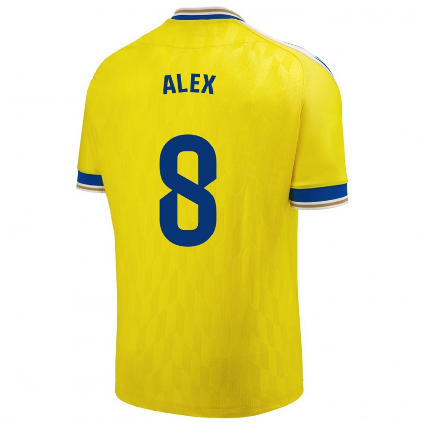 Vyrai Álex Fernández #8 Geltona Namų Marškinėliai 2023/24 T-Shirt