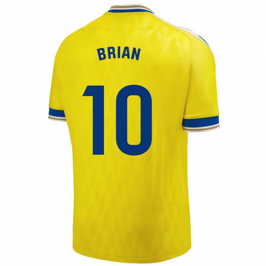 Vyrai Brian Ocampo #10 Geltona Namų Marškinėliai 2023/24 T-Shirt