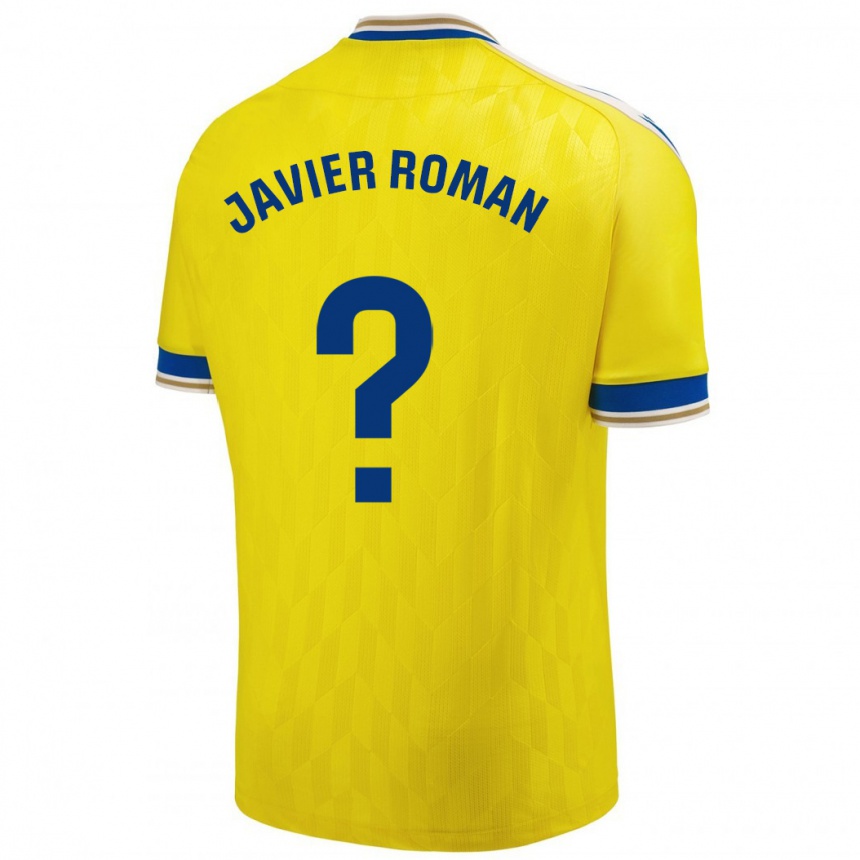 Vyrai José Javier Román #0 Geltona Namų Marškinėliai 2023/24 T-Shirt