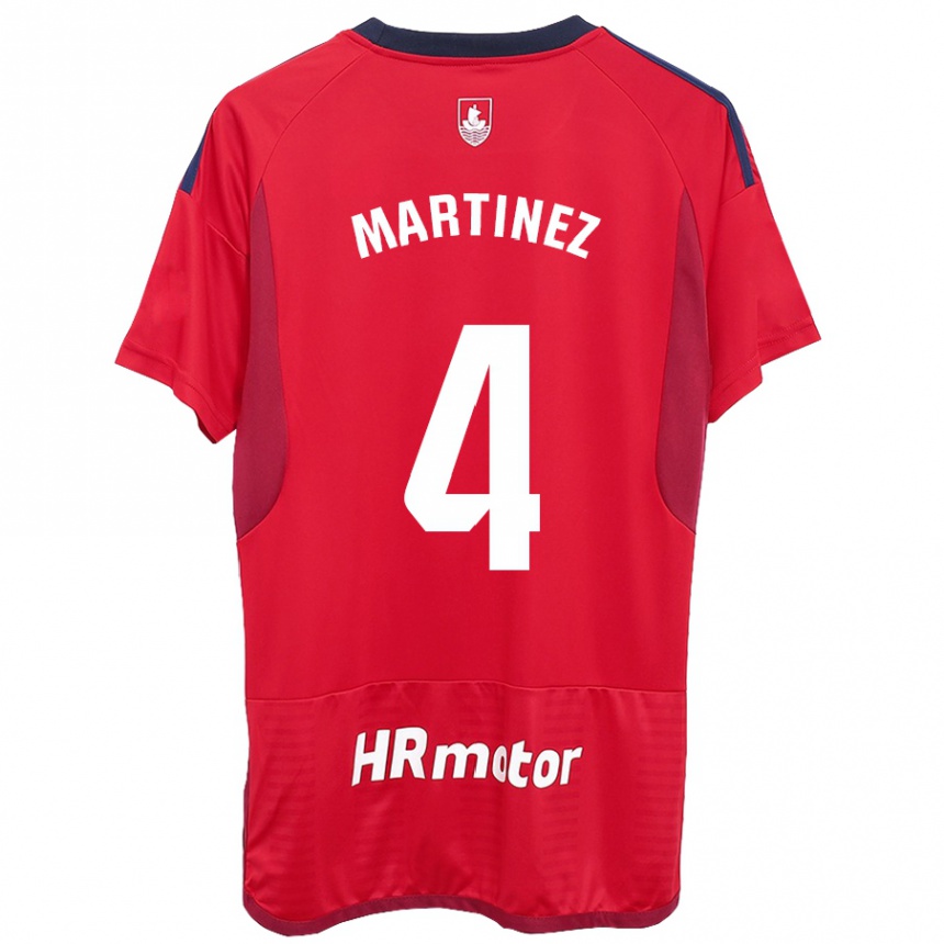 Vyrai Vera Martínez Viota #4 Raudona Namų Marškinėliai 2023/24 T-Shirt
