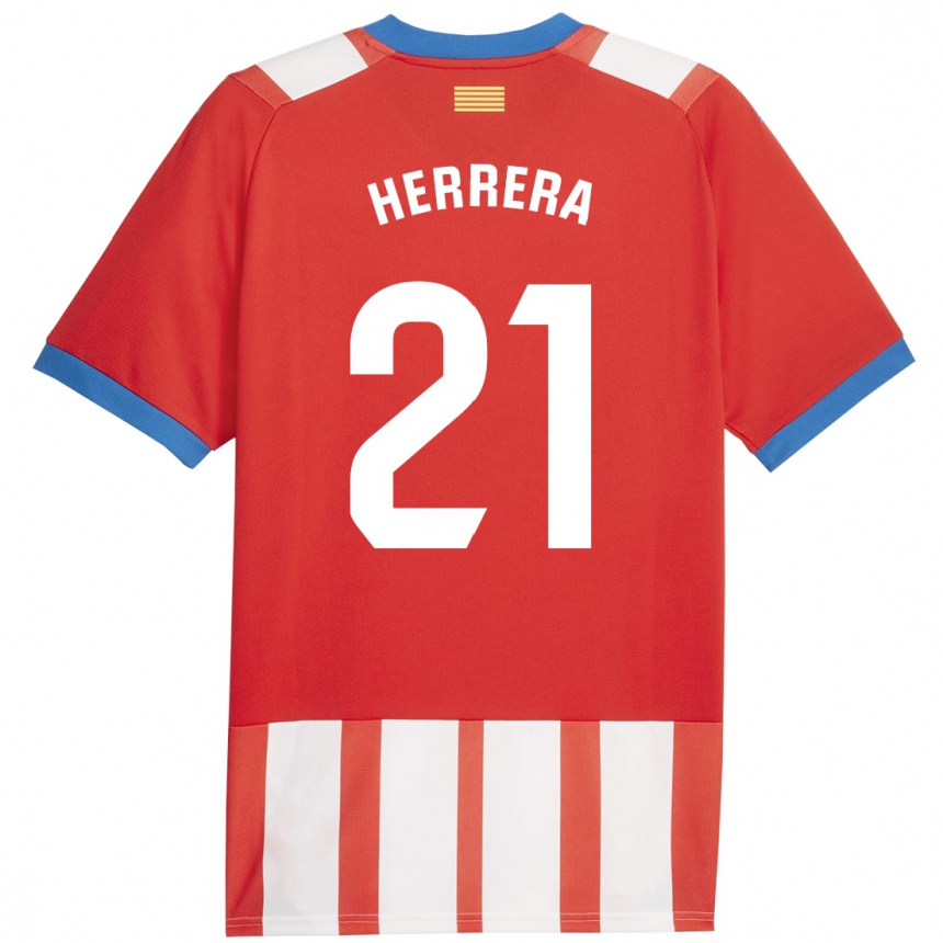 Vyrai Yangel Herrera #21 Raudona Balta Namų Marškinėliai 2023/24 T-Shirt