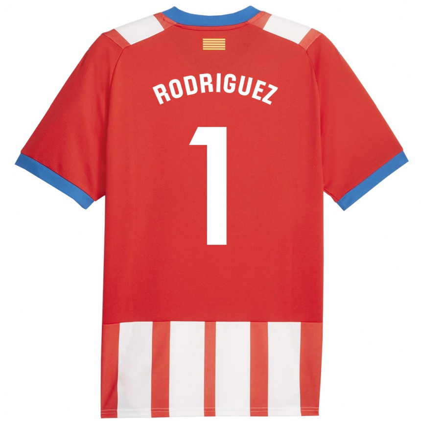 Vyrai Maria Rodríguez #1 Raudona Balta Namų Marškinėliai 2023/24 T-Shirt