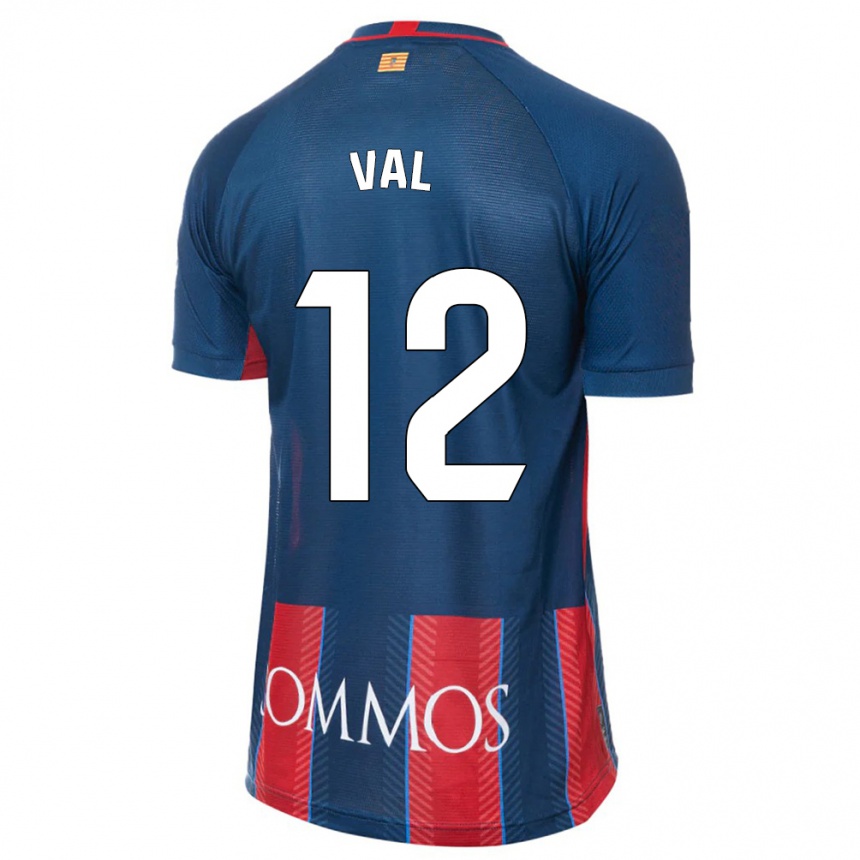 Vyrai Ángel Val #12 Karinis Jūrų Laivynas Namų Marškinėliai 2023/24 T-Shirt