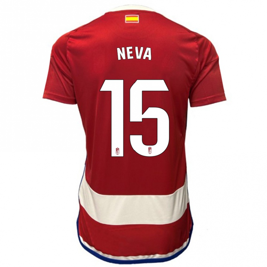 Vyrai Carlos Neva #15 Raudona Namų Marškinėliai 2023/24 T-Shirt