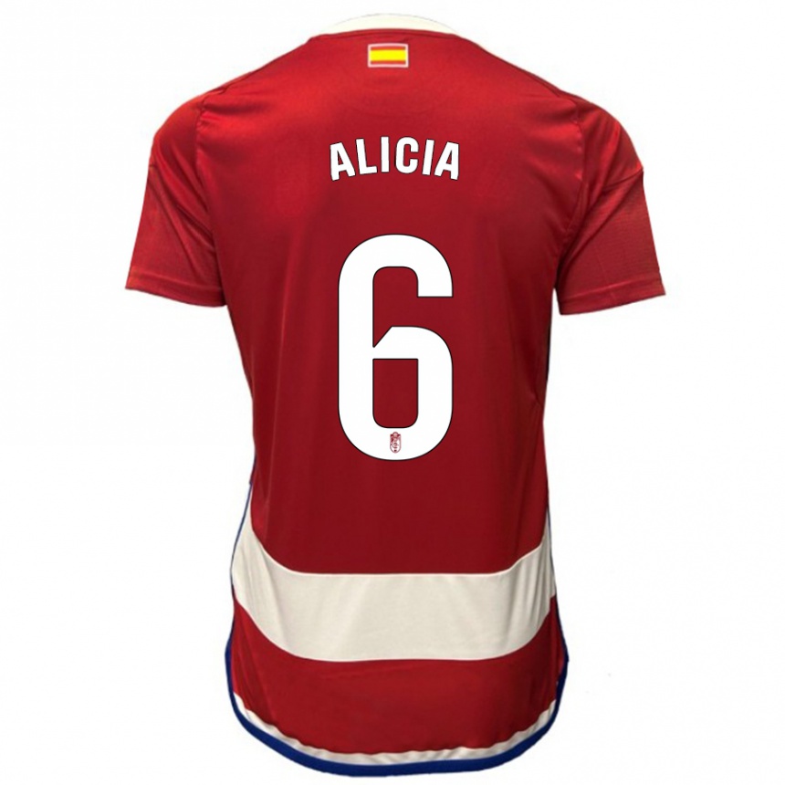 Vyrai Alicia #6 Raudona Namų Marškinėliai 2023/24 T-Shirt