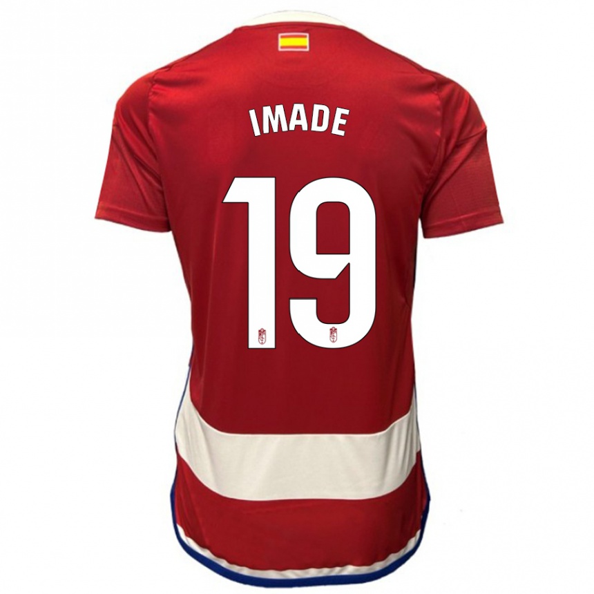 Vyrai Edna Imade #19 Raudona Namų Marškinėliai 2023/24 T-Shirt