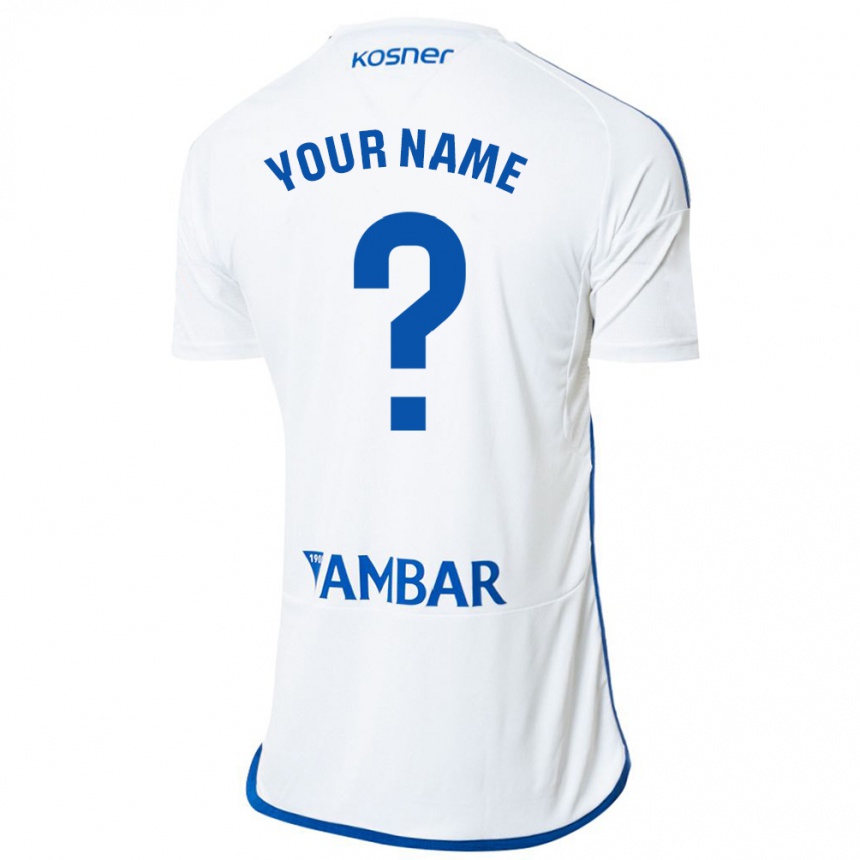 Vyrai Jūsų Vardas #0 Baltas Namų Marškinėliai 2023/24 T-Shirt