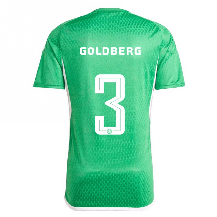 Vyrai Shon Goldberg #3 Balta Mėlyna Namų Marškinėliai 2023/24 T-Shirt