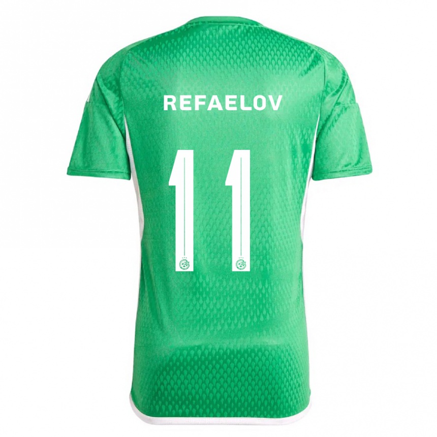 Vyrai Lior Refaelov #11 Balta Mėlyna Namų Marškinėliai 2023/24 T-Shirt