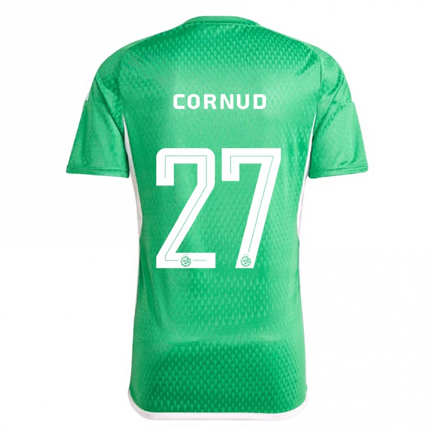 Vyrai Pierre Cornud #27 Balta Mėlyna Namų Marškinėliai 2023/24 T-Shirt