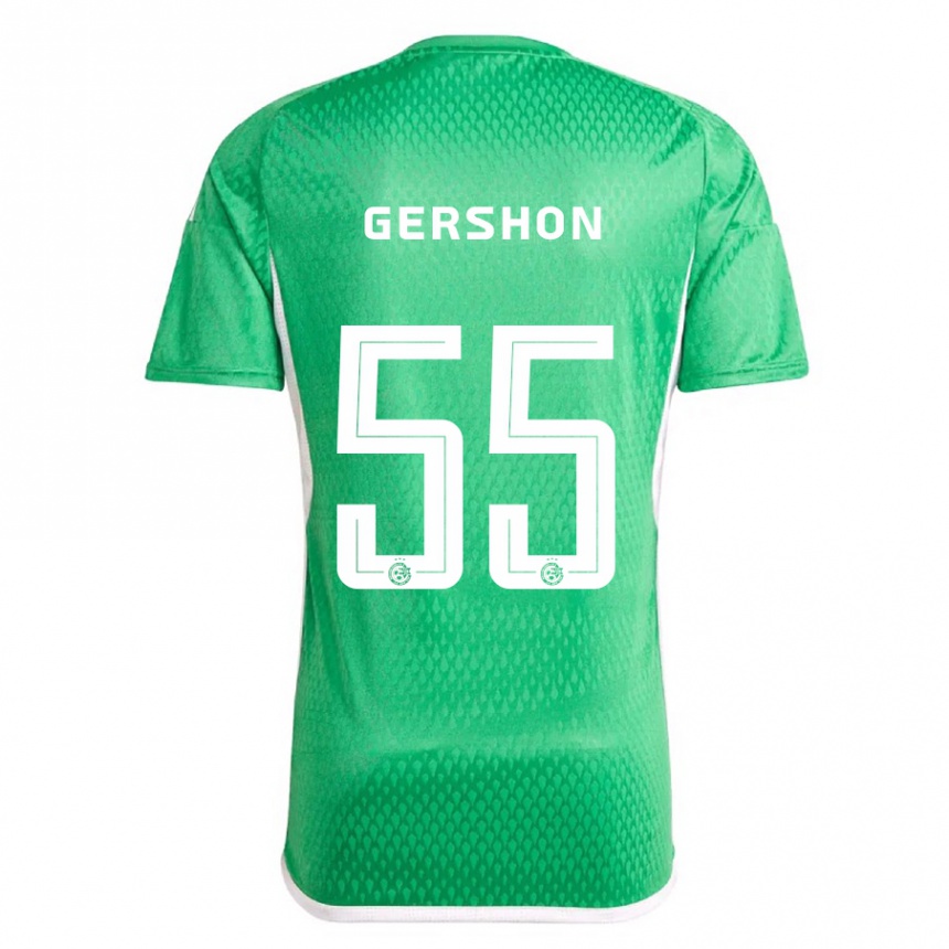 Vyrai Rami Gershon #55 Balta Mėlyna Namų Marškinėliai 2023/24 T-Shirt