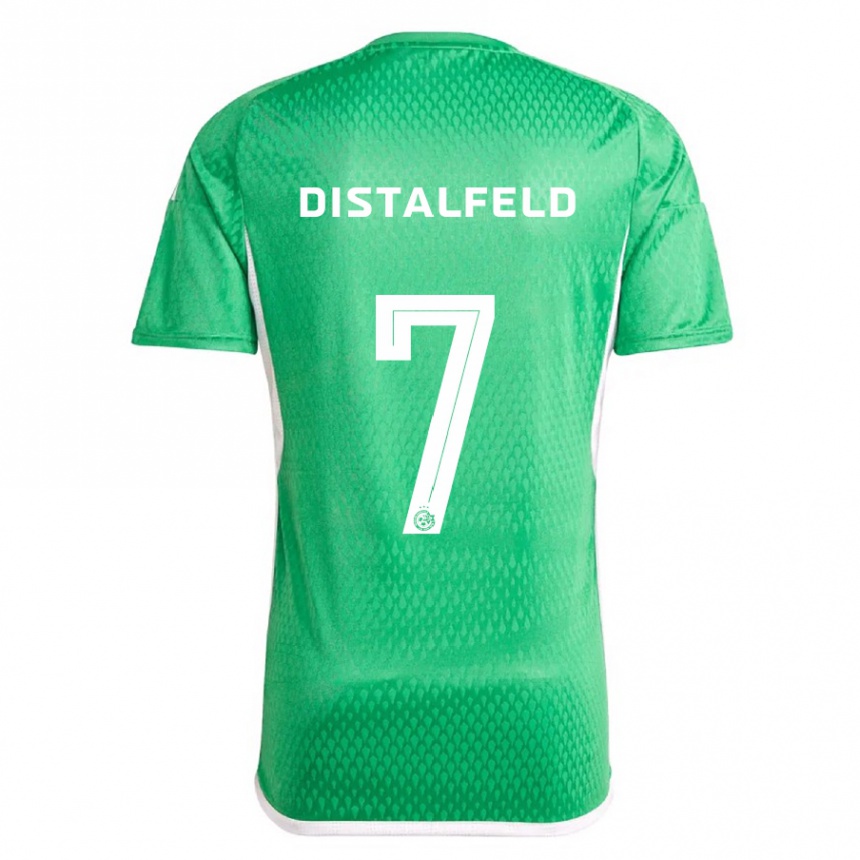 Vyrai Yanai Distalfeld #7 Balta Mėlyna Namų Marškinėliai 2023/24 T-Shirt