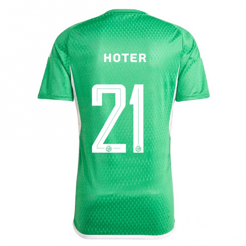 Vyrai Tavor Hoter #21 Balta Mėlyna Namų Marškinėliai 2023/24 T-Shirt