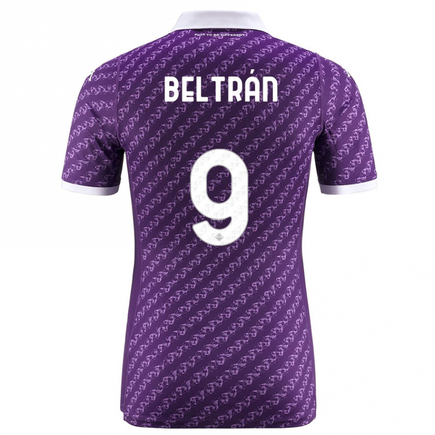 Vyrai Lucas Beltrán #9 Violetinė Namų Marškinėliai 2023/24 T-Shirt