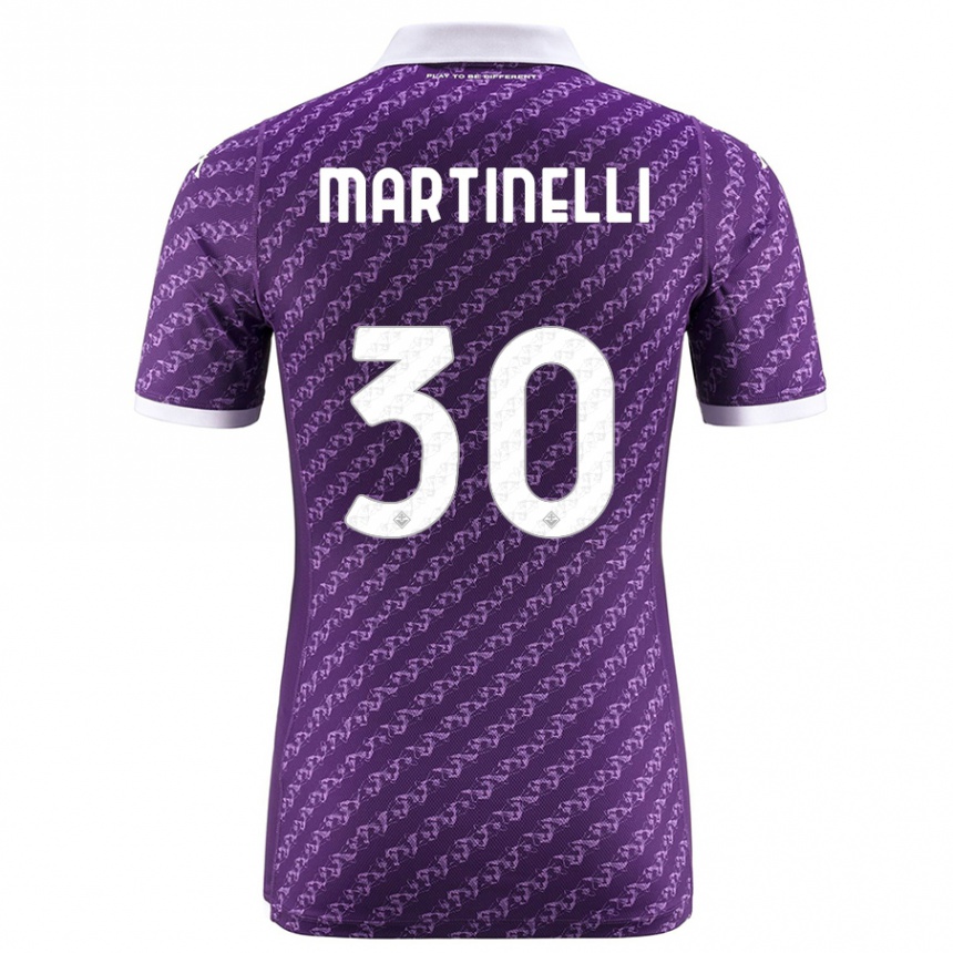 Vyrai Tommaso Martinelli #30 Violetinė Namų Marškinėliai 2023/24 T-Shirt