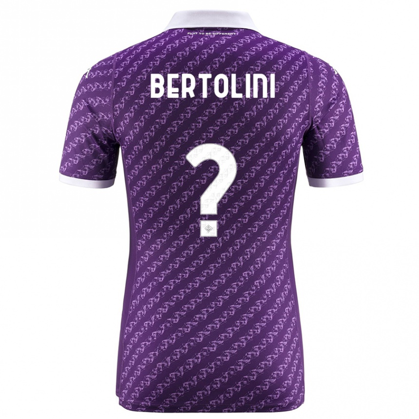 Vyrai Gabriele Bertolini #0 Violetinė Namų Marškinėliai 2023/24 T-Shirt