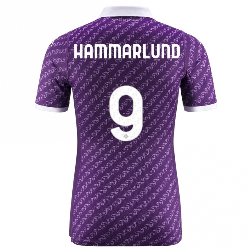 Vyrai Pauline Hammarlund #9 Violetinė Namų Marškinėliai 2023/24 T-Shirt