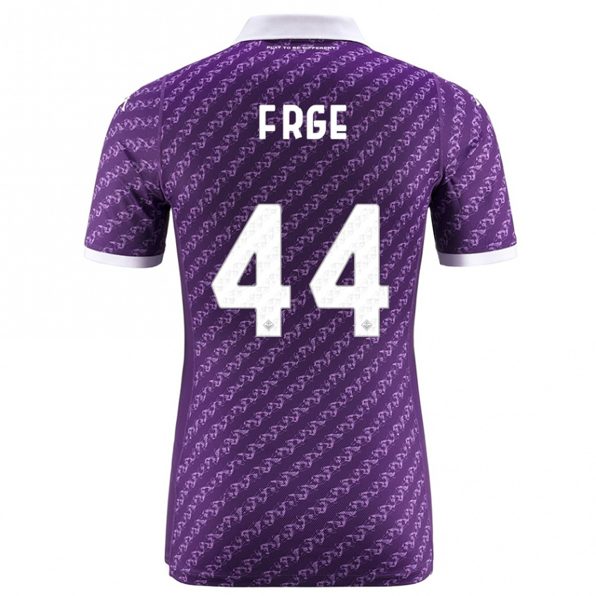 Vyrai Emma Færge #44 Violetinė Namų Marškinėliai 2023/24 T-Shirt