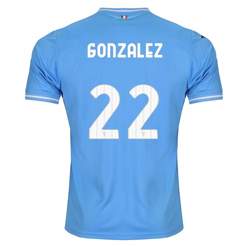 Vyrai Diego González #22 Mėlyna Namų Marškinėliai 2023/24 T-Shirt