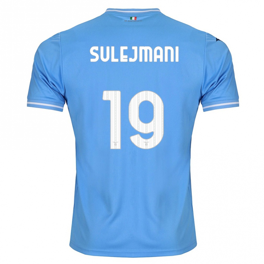 Vyrai Flavio Sulejmani #19 Mėlyna Namų Marškinėliai 2023/24 T-Shirt