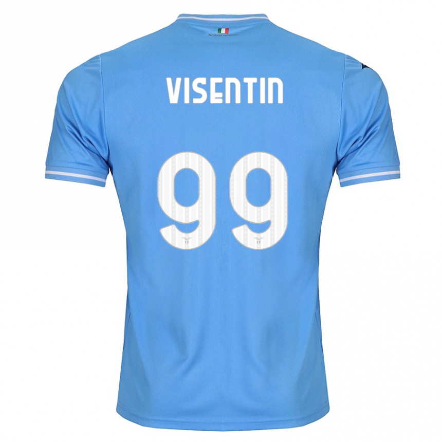 Vyrai Noemi Visentin #99 Mėlyna Namų Marškinėliai 2023/24 T-Shirt