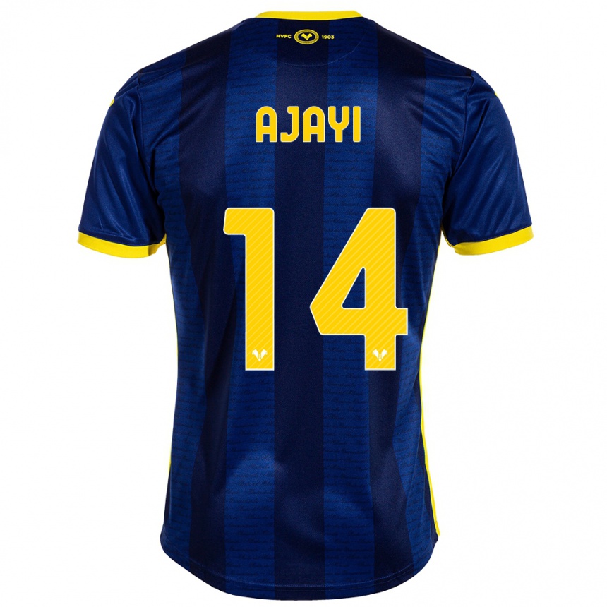 Vyrai Junior Ajayi #14 Karinis Jūrų Laivynas Namų Marškinėliai 2023/24 T-Shirt