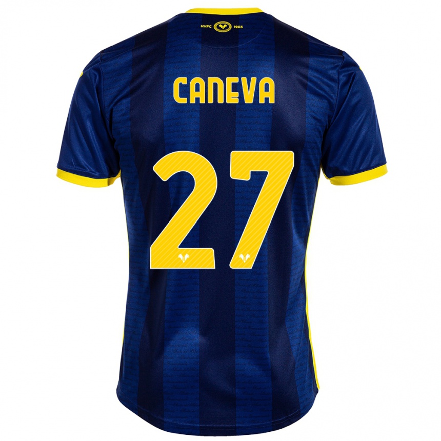 Vyrai Elia Caneva #27 Karinis Jūrų Laivynas Namų Marškinėliai 2023/24 T-Shirt