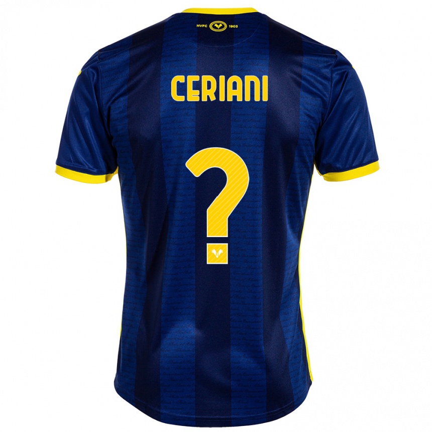 Vyrai Filippo Ceriani #0 Karinis Jūrų Laivynas Namų Marškinėliai 2023/24 T-Shirt