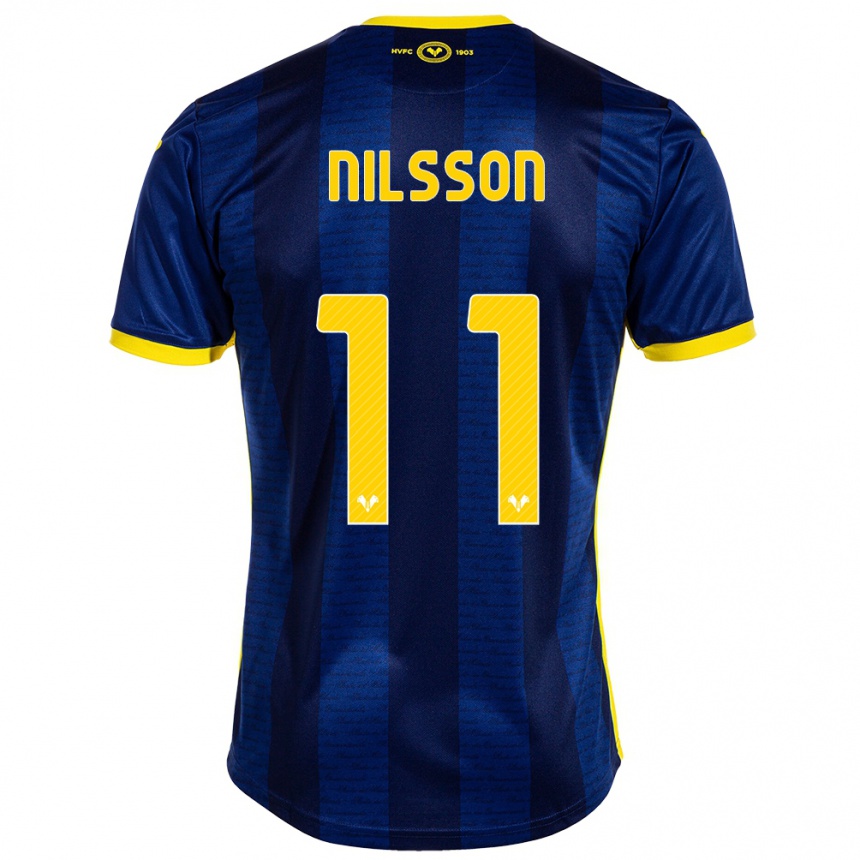 Vyrai Sara Nilsson #11 Karinis Jūrų Laivynas Namų Marškinėliai 2023/24 T-Shirt