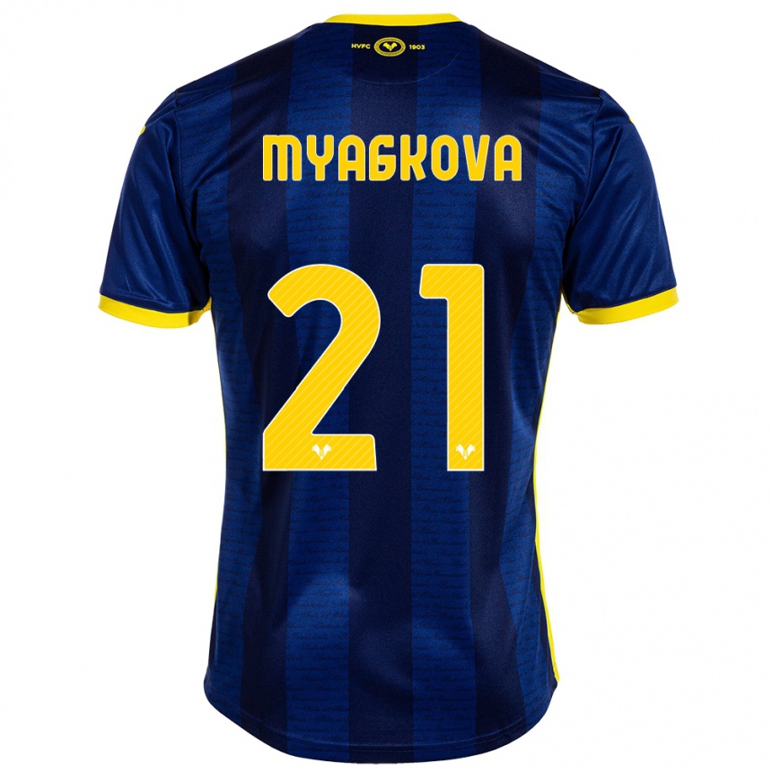 Vyrai Alina Myagkova #21 Karinis Jūrų Laivynas Namų Marškinėliai 2023/24 T-Shirt