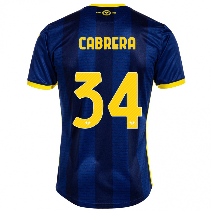 Vyrai Ilena Cabrera #34 Karinis Jūrų Laivynas Namų Marškinėliai 2023/24 T-Shirt