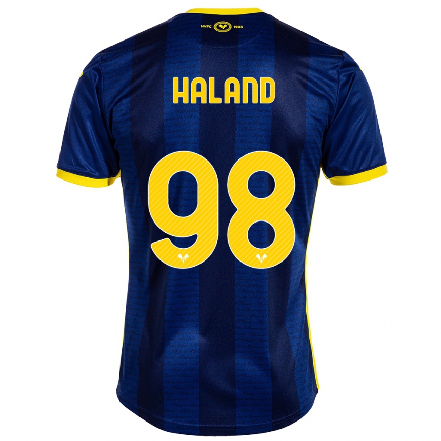 Vyrai Benedicte Iversen Håland #98 Karinis Jūrų Laivynas Namų Marškinėliai 2023/24 T-Shirt