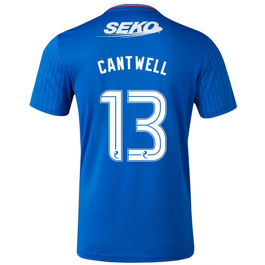 Vyrai Todd Cantwell #13 Mėlyna Namų Marškinėliai 2023/24 T-Shirt