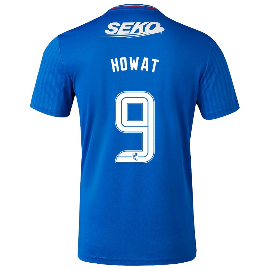 Vyrai Kirsty Howat #9 Mėlyna Namų Marškinėliai 2023/24 T-Shirt