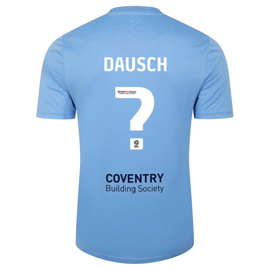 Vyrai Aiden Dausch #0 Dangaus Mėlynumo Namų Marškinėliai 2023/24 T-Shirt