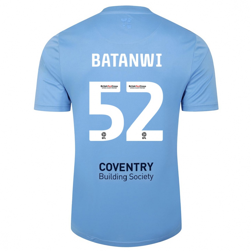 Vyrai Tristen Batanwi #52 Dangaus Mėlynumo Namų Marškinėliai 2023/24 T-Shirt