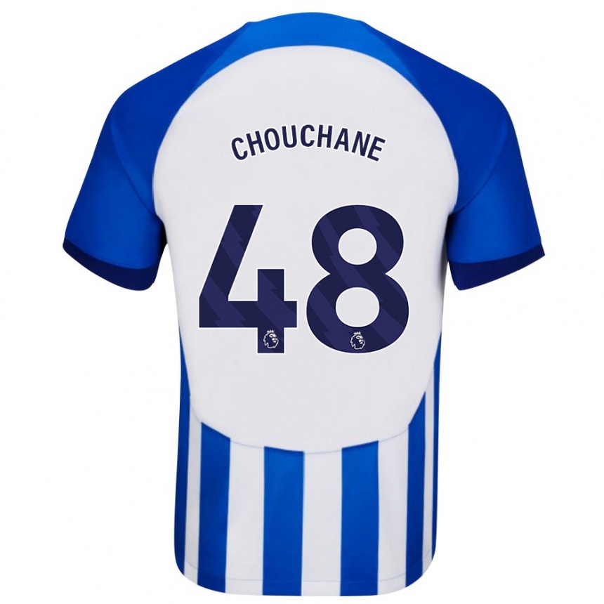 Vyrai Samy Chouchane #48 Mėlyna Namų Marškinėliai 2023/24 T-Shirt