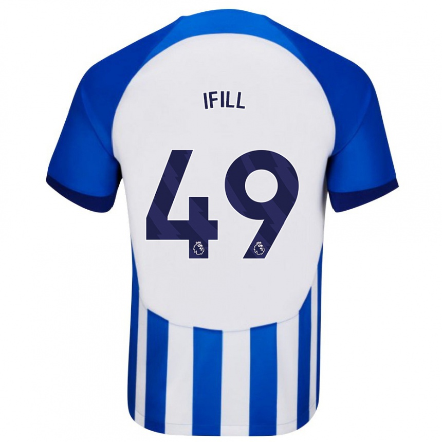 Vyrai Marcus Ifill #49 Mėlyna Namų Marškinėliai 2023/24 T-Shirt