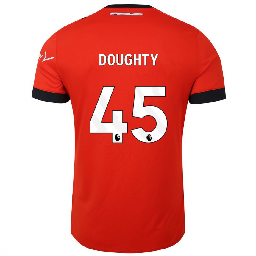 Vyrai Alfie Doughty #45 Raudona Namų Marškinėliai 2023/24 T-Shirt