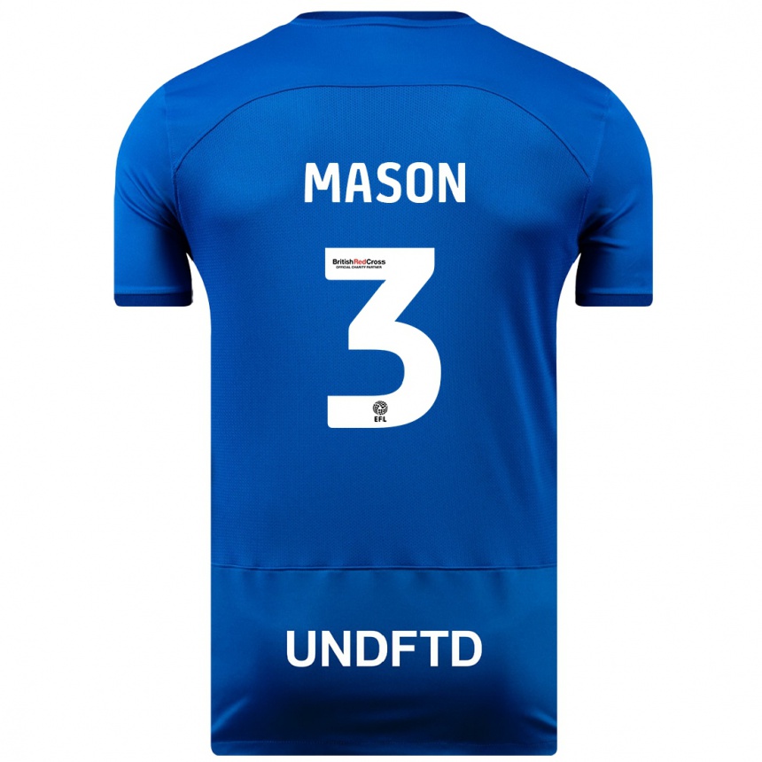 Vyrai Ellie Mason #3 Mėlyna Namų Marškinėliai 2023/24 T-Shirt