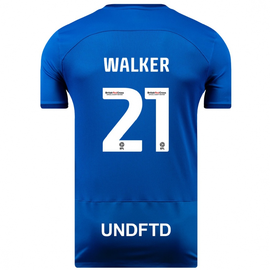Vyrai Claudia Walker #21 Mėlyna Namų Marškinėliai 2023/24 T-Shirt