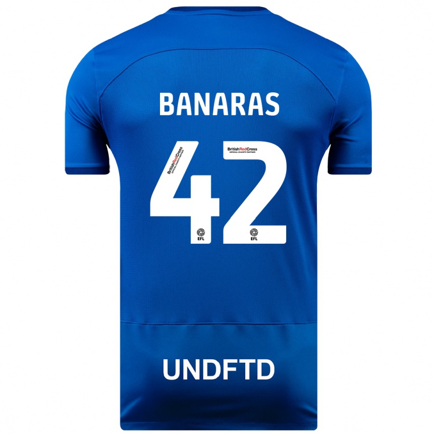 Vyrai Layla Banaras #42 Mėlyna Namų Marškinėliai 2023/24 T-Shirt