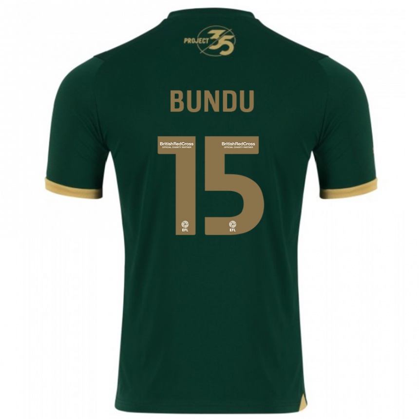 Vyrai Mustapha Bundu #15 Žalias Namų Marškinėliai 2023/24 T-Shirt