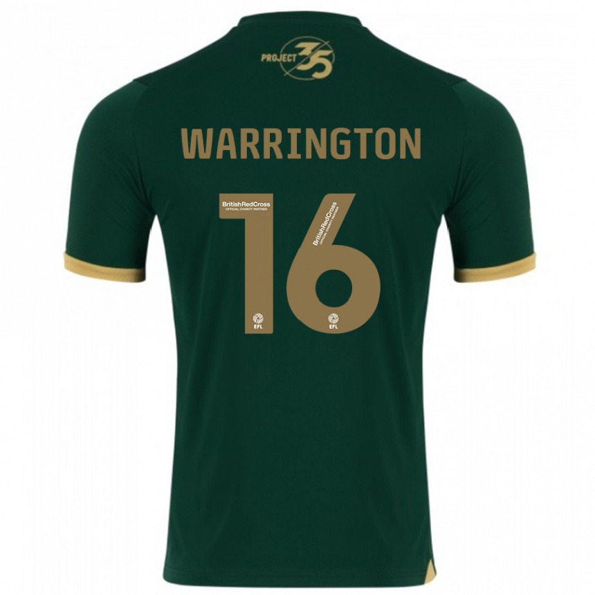 Vyrai Lewis Warrington #16 Žalias Namų Marškinėliai 2023/24 T-Shirt