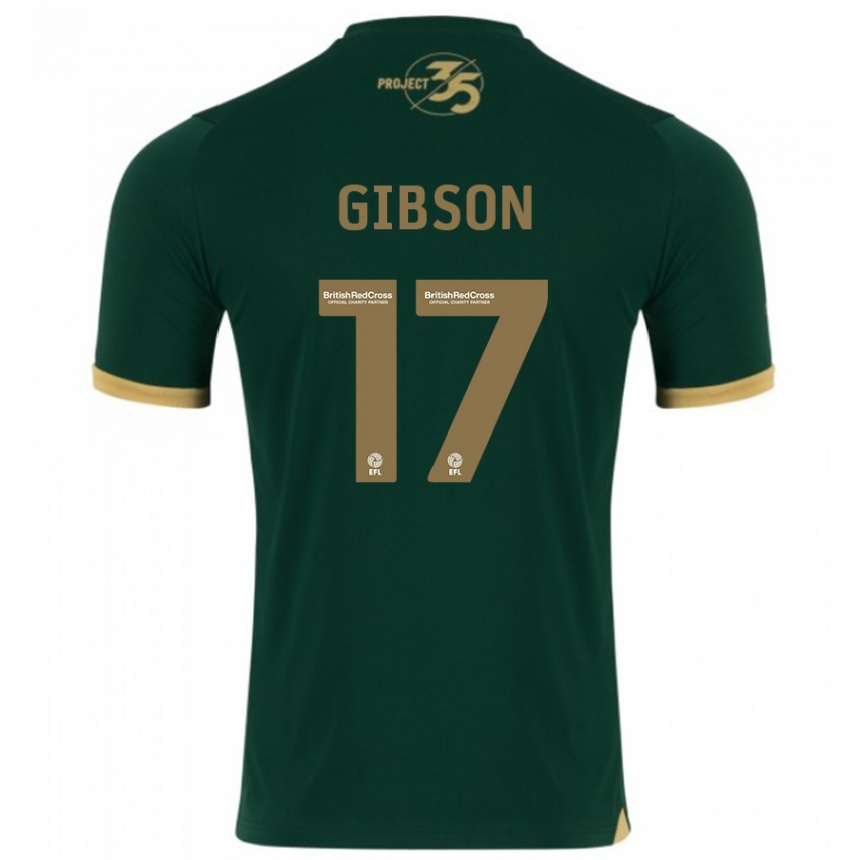 Vyrai Lewis Gibson #17 Žalias Namų Marškinėliai 2023/24 T-Shirt
