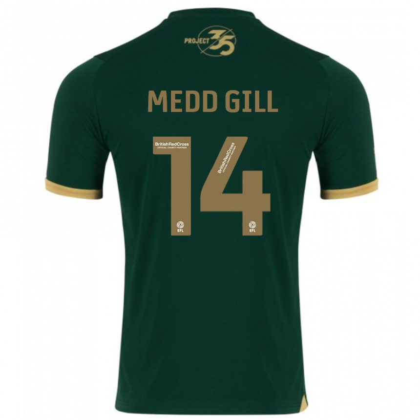 Vyrai Tamsin Medd-Gill #14 Žalias Namų Marškinėliai 2023/24 T-Shirt