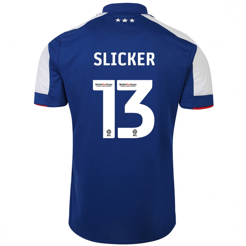 Vyrai Cieran Slicker #13 Mėlyna Namų Marškinėliai 2023/24 T-Shirt