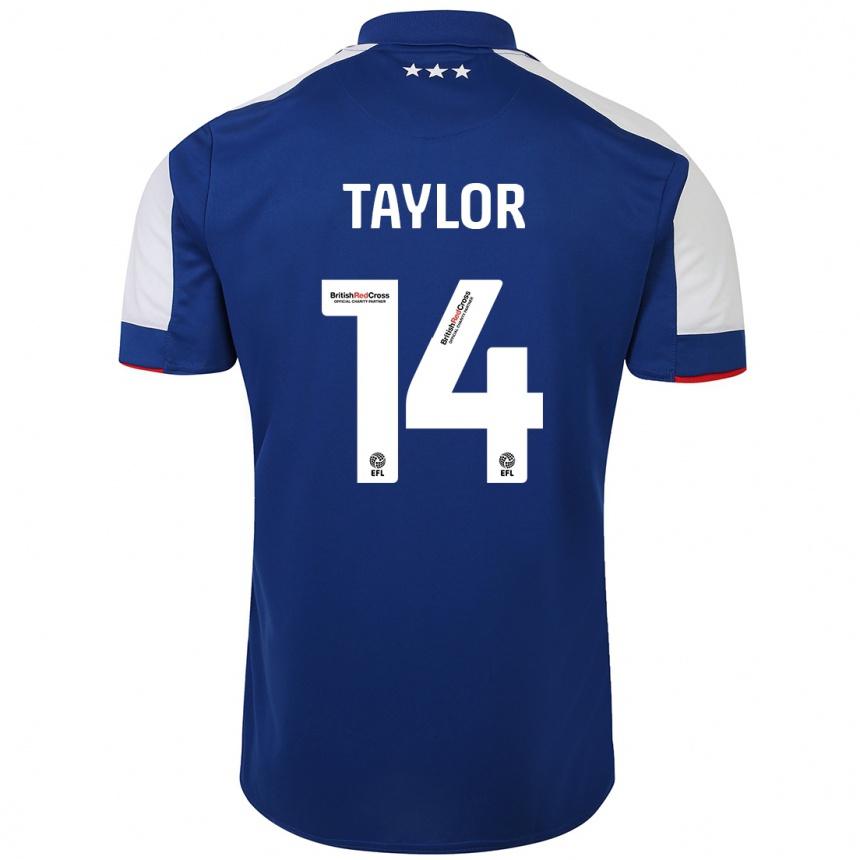 Vyrai Jack Taylor #14 Mėlyna Namų Marškinėliai 2023/24 T-Shirt